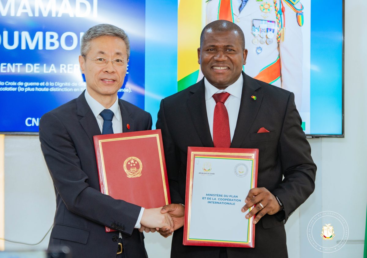 Guinée-Chine : Signature d’un accord de coopération technique et économique non remboursable d’une valeur de 200 millions de yuans (27 millions de dollars)