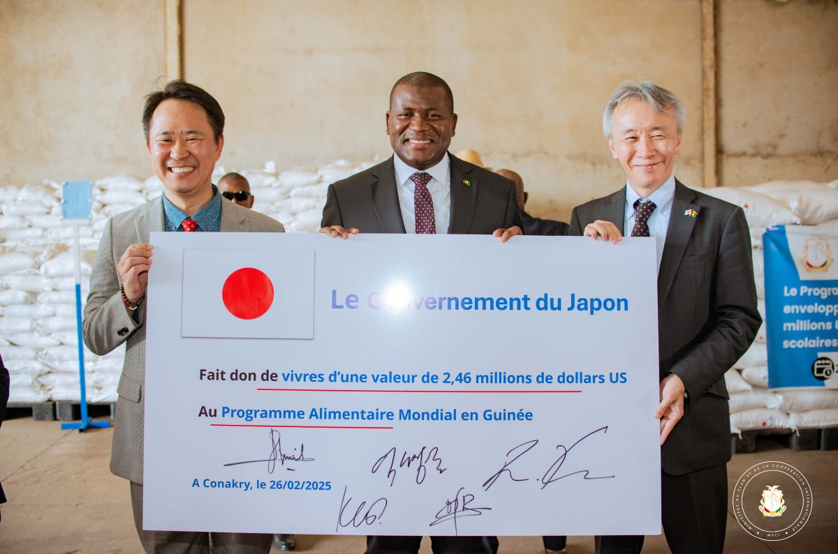 Coopération : le Gouvernement japonais offre des vivres à la Guinée