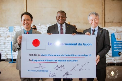 Coopération : le Gouvernement japonais offre des vivres à la Guinée