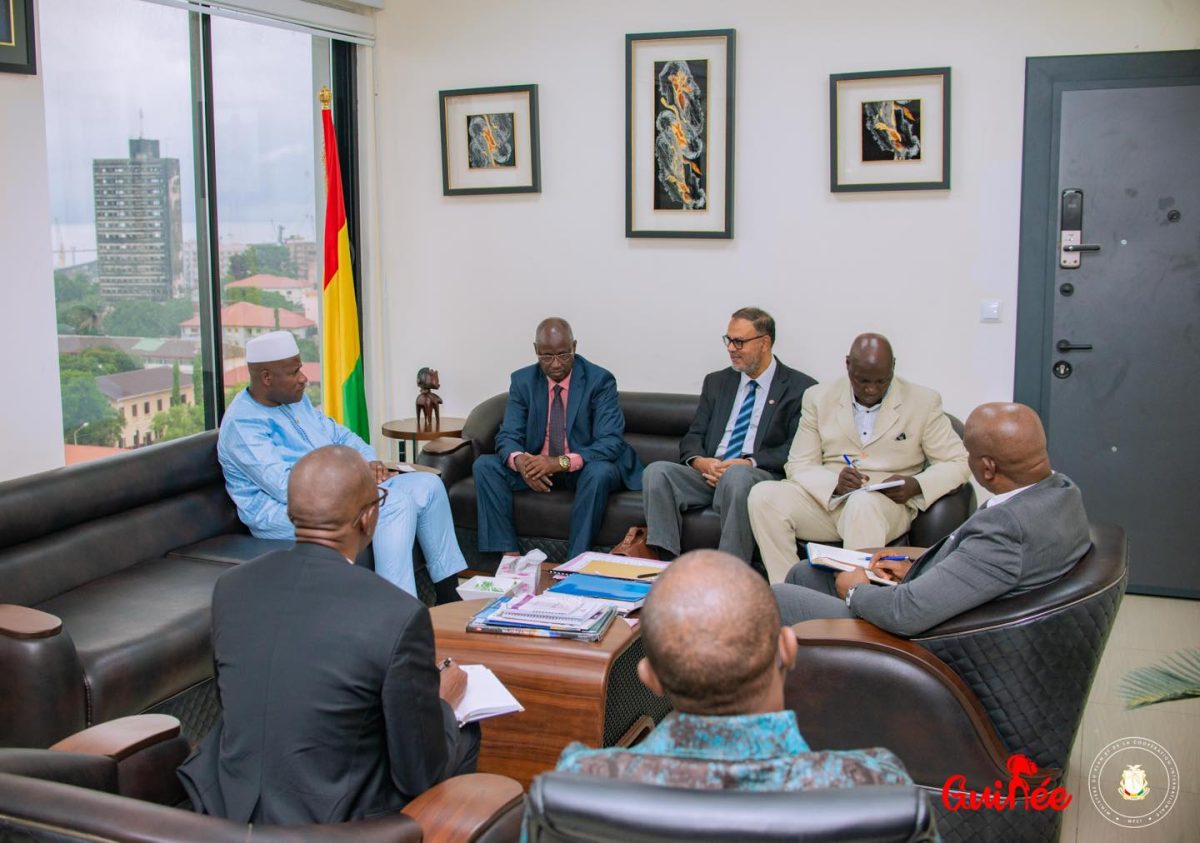 Audience : le Ministre Ismael NABE discute avec le représentant de la BID