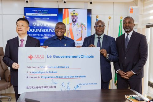 Guinée : La Chine et le PAM accompagnent le Gouvernement dans un vaste programme d’assistance alimentaire et nutritionnelle